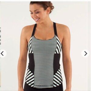 Lululemon Work It Out Tank Black & Mint